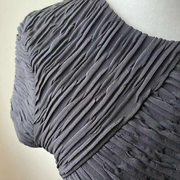 TORN by Ronny Kobo black cap sleeve steath dress - Picture 7 of 14